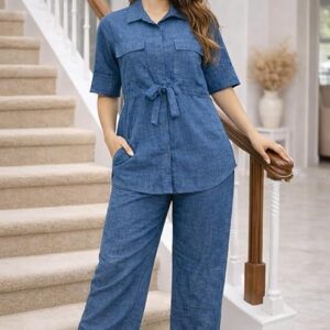 Women Linen Co-Ord Set