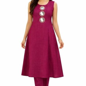 Women Sleeveless Kurta Pant Set