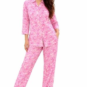 GREATECH Women’s Floral Printed Night Suit