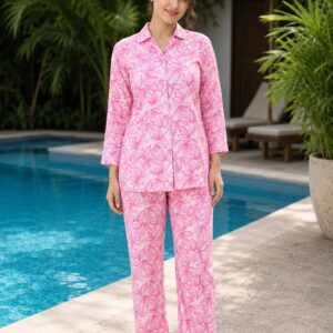GREATECH Women’s Floral Printed Night Suit