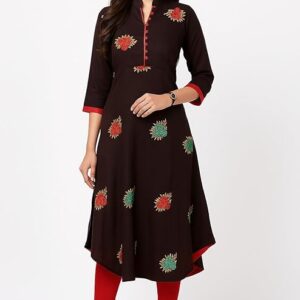 Women's Pure Cotton Maxi Midi Dress – Elegant Floral Printed Long Dress