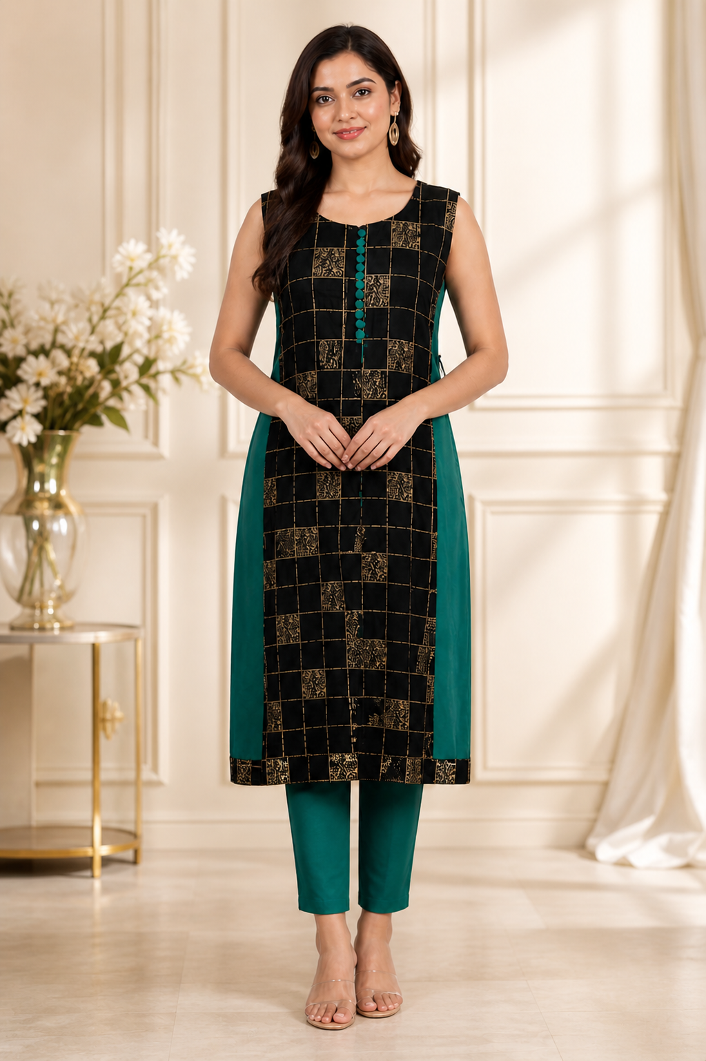 light blue kurti