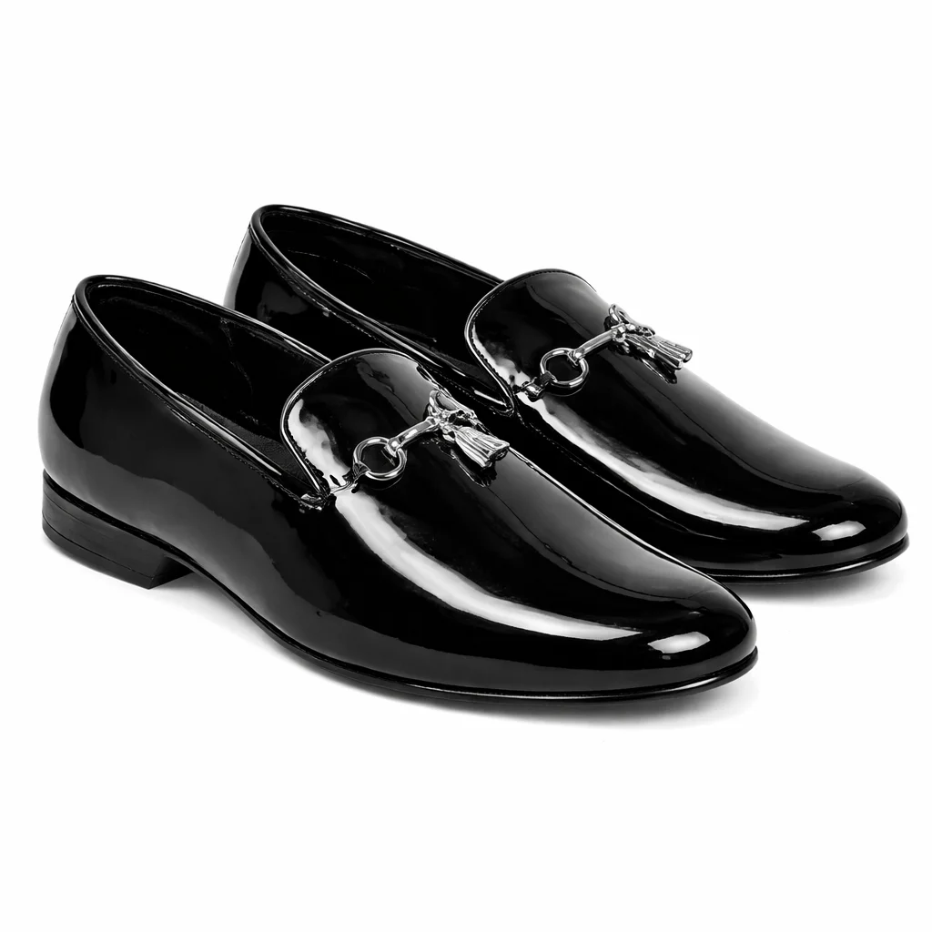 Men’s-Black-Patent-Leather-Loafers