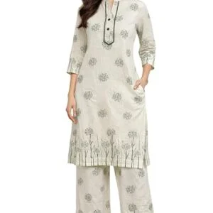Elegant Floral Kurta Set For Women