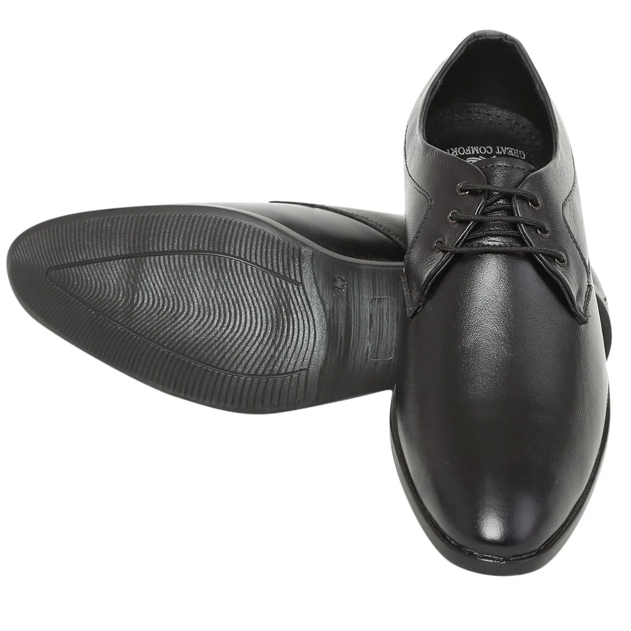 Men’s Formal Lace-Up Shoes | Classic Office Wear Derby Shoes | Premium Synthetic Leather