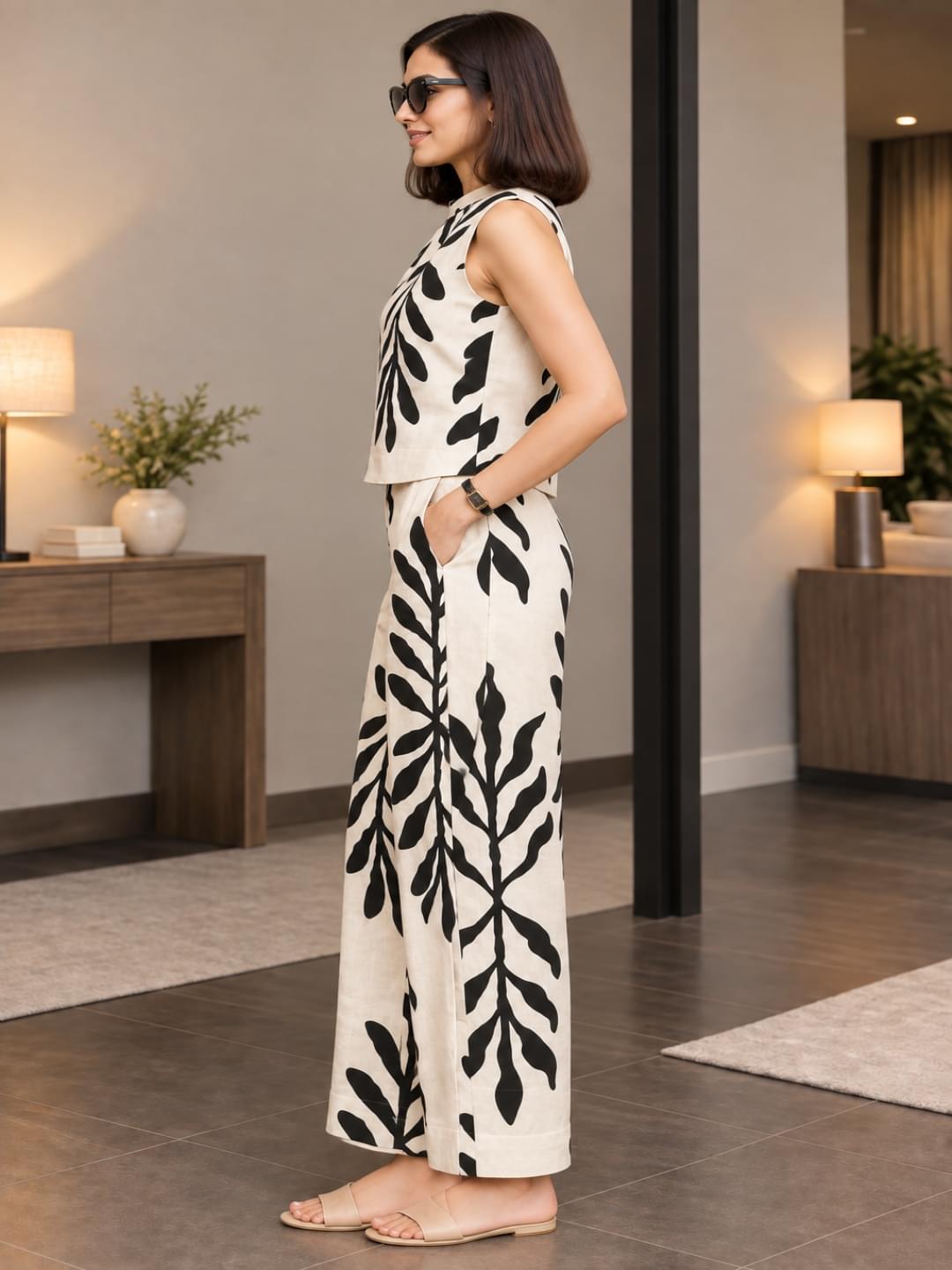 Women Printed Co-ord Set Women Printed Co-ord Set