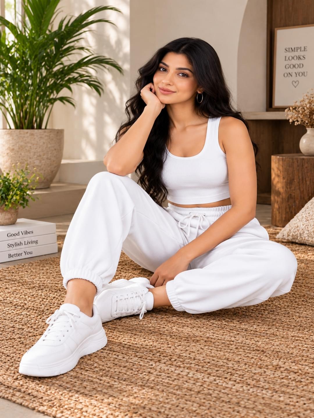 Women White Co-ord Set