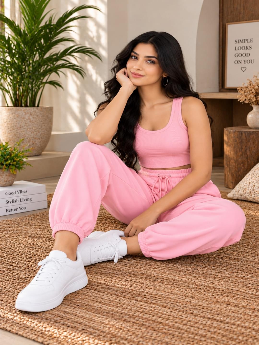 Women Pink Co-ord Set